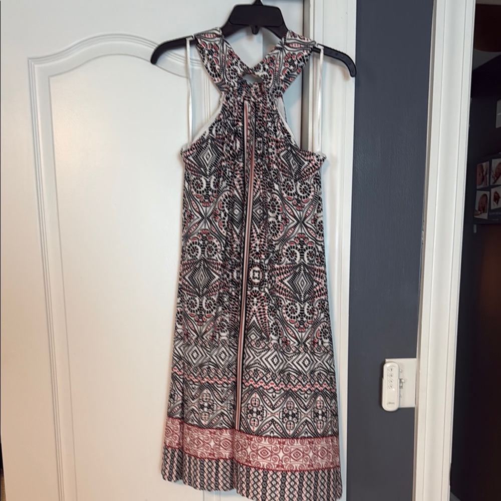 Patterned Sleeveless Dress